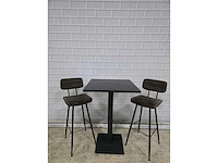 Bartafel set bestaande uit 1 tafel en 2 krukken - afbeelding 4 van  8