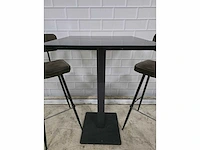 Bartafel set bestaande uit 1 tafel en 2 krukken - afbeelding 6 van  8