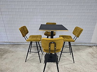 Bartafel set bestaande uit 1 tafel en 4 krukken - afbeelding 1 van  10