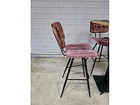 Bartafel set bestaande uit 1 tafel en 4 krukken - afbeelding 7 van  10