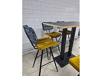 Bartafel set bestaande uit 1 tafel en 6 krukken - afbeelding 2 van  12