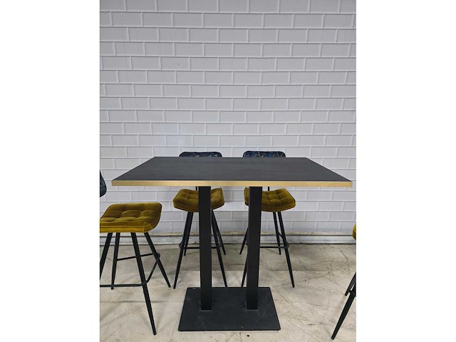 Bartafel set bestaande uit 1 tafel en 6 krukken - afbeelding 4 van  12