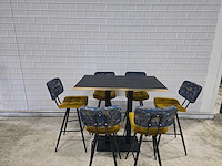 Bartafel set bestaande uit 1 tafel en 6 krukken - afbeelding 1 van  12