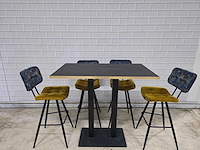 Bartafel set bestaande uit 1 tafel en 6 krukken - afbeelding 6 van  12