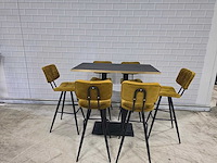 Bartafel set bestaande uit 1 tafel en 6 krukken - afbeelding 1 van  9