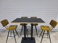 Bartafel set bestaande uit 1 tafel en 6 krukken - afbeelding 6 van  9