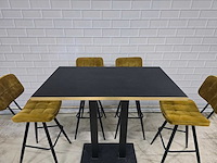 Bartafel set bestaande uit 1 tafel en 6 krukken - afbeelding 8 van  9