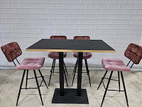 Bartafel set bestaande uit 1 tafel en 6 krukken - afbeelding 3 van  13