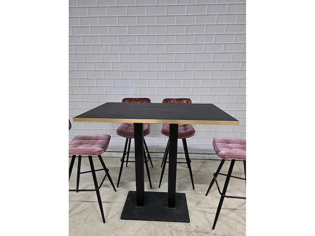 Bartafel set bestaande uit 1 tafel en 6 krukken - afbeelding 4 van  13