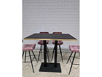 Bartafel set bestaande uit 1 tafel en 6 krukken - afbeelding 4 van  13