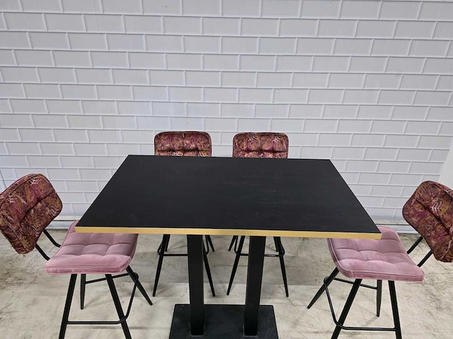 Bartafel set bestaande uit 1 tafel en 6 krukken - afbeelding 5 van  13