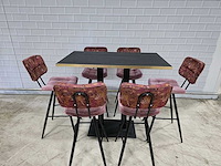 Bartafel set bestaande uit 1 tafel en 6 krukken - afbeelding 1 van  13