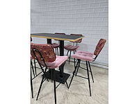 Bartafel set bestaande uit 1 tafel en 6 krukken - afbeelding 8 van  13