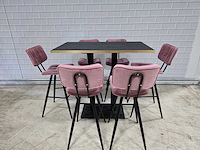 Bartafel set bestaande uit 1 tafel en 6 krukken - afbeelding 2 van  9
