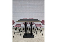 Bartafel set bestaande uit 1 tafel en 6 krukken - afbeelding 9 van  9
