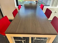 Bartafelset - bestaande uit 6 krukken & bartafel 180x60x110cm - afbeelding 3 van  6