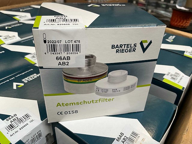Bartels rieger - 66ab ab2 - ademfilter (150x) - afbeelding 2 van  5