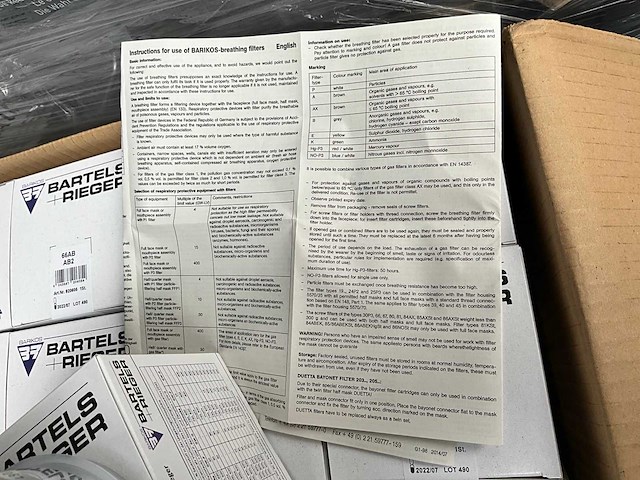 Bartels rieger 66ab ab2 breathing filters (100x) - afbeelding 5 van  9