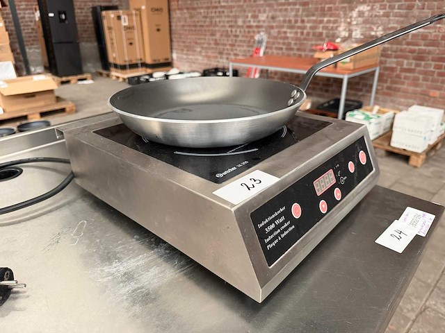 Bartscher - ik 35s - professionele inductiekookplaat 3500w met pan - afbeelding 5 van  8