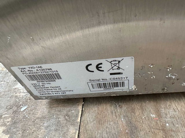 Bartscher - yxd-1ae - heteluchtoven - afbeelding 5 van  5