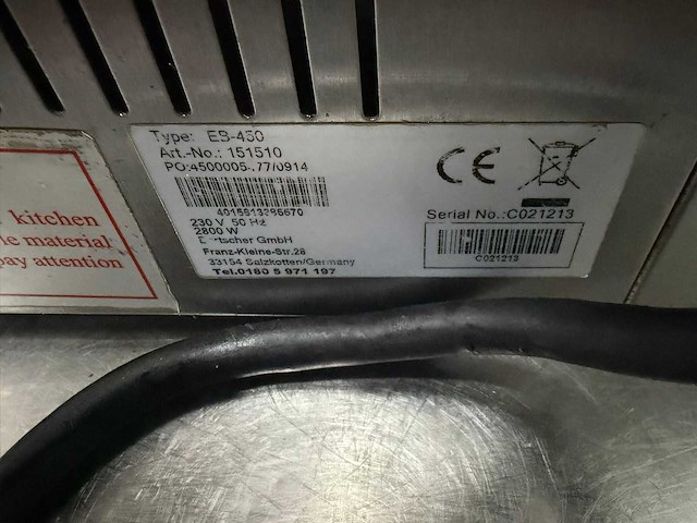 Bartscher eb-450 salamander - afbeelding 5 van  5