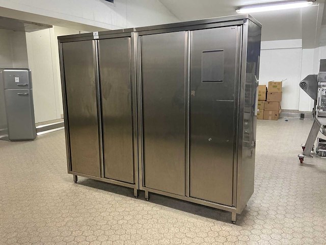 Bartscher rvs schuifdeurkasten (2x) - afbeelding 1 van  3