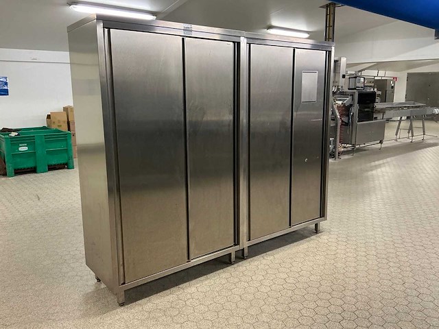 Bartscher rvs schuifdeurkasten (2x) - afbeelding 2 van  3