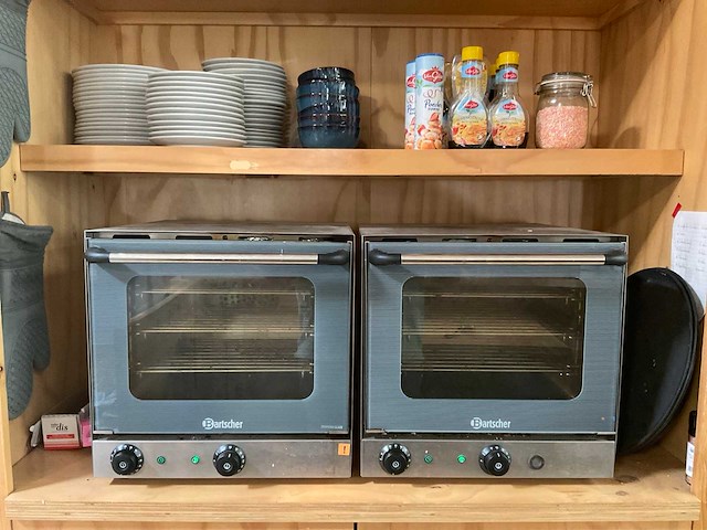 Bartscher yxd-1a-bq heteluchtoven (2x) - afbeelding 1 van  6