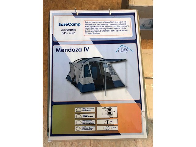 Basecamp mendoza iv tunneltent kampeertent - afbeelding 2 van  2