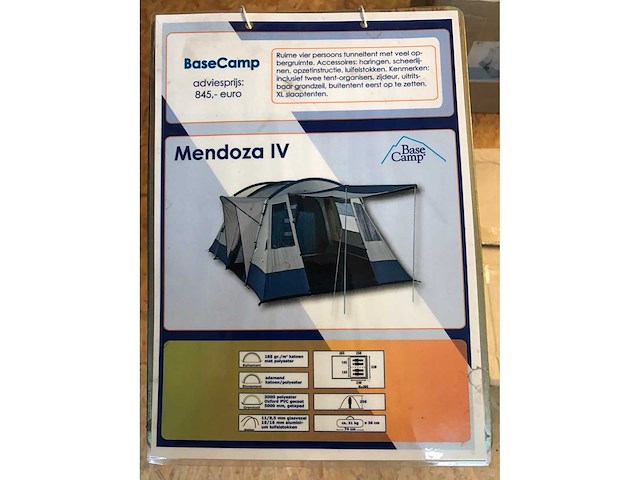 Basecamp mendoza iv tunneltent kampeertent - afbeelding 2 van  2