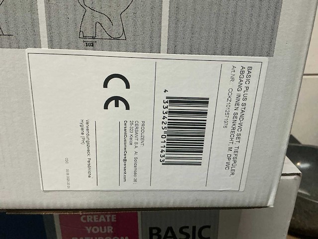 Basic all in one stand wc set - afbeelding 2 van  2