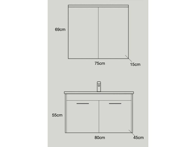 Basic badmeubelset - afbeelding 7 van  15