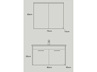 Basic badmeubelset - afbeelding 3 van  4