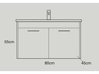 Basic onderkast met wastafel (20x) - afbeelding 9 van  9
