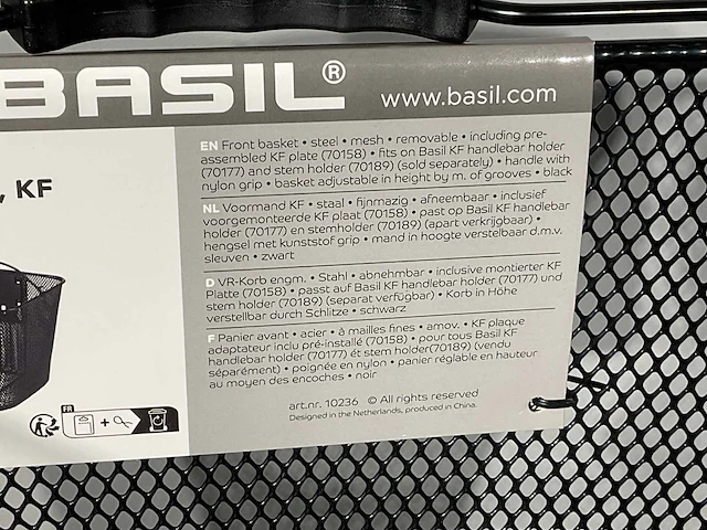 Basil bilbao klickfix fietsmand - afbeelding 2 van  2