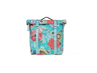 Basil bloom field dubbele fietstas mik 28-35 liter blauw - afbeelding 2 van  4