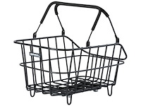 Basil cento alu mik fietsmand achter aluminium zwart - afbeelding 1 van  1