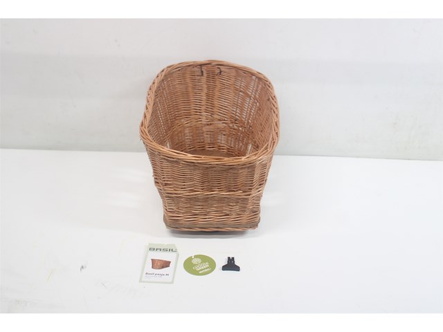 Basil pasja hondenfietsmand mik m achter riet medium bruin - afbeelding 5 van  5