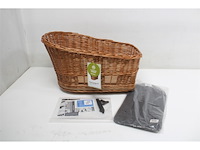 Basil pasja hondenfietsmand mik m achter riet medium bruin - afbeelding 5 van  5