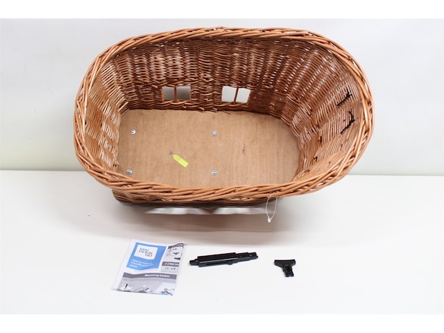 Basil pasja hondenfietsmand mik m achter riet medium bruin - afbeelding 5 van  6