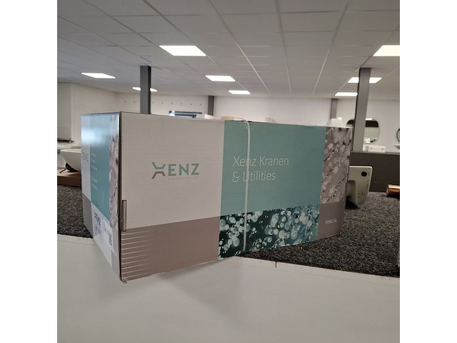 Basisset inbouwthermostaat xenz, duero highflow, goud geborsteld - afbeelding 1 van  2