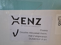 Basisset inbouwthermostaat xenz, duero highflow, goud geborsteld - afbeelding 2 van  2