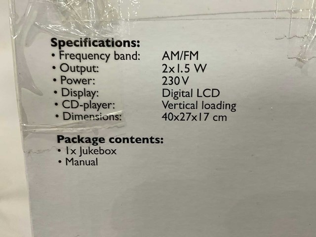 Basisxl - cd speler jukebox - afbeelding 8 van  8