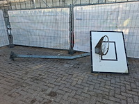 Basketbalnet met paal - afbeelding 1 van  5