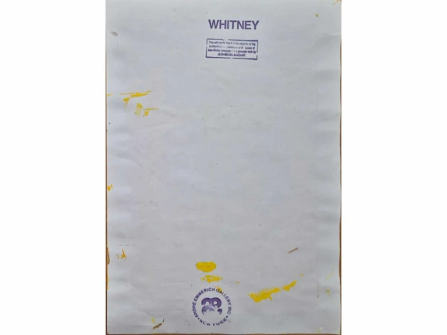 Basquiat-gouache/acryl op papier - afbeelding 3 van  3