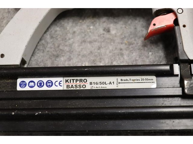 Basso brad pneumatische tacker b16/50l-a1 - afbeelding 3 van  7