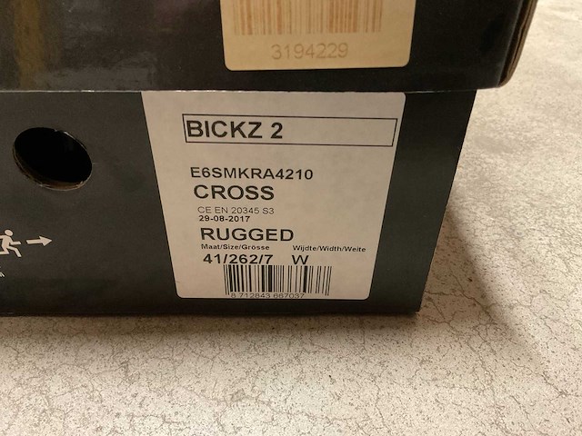Bata bickz 2 cross s3 paar werkschoenen (41) - afbeelding 2 van  2