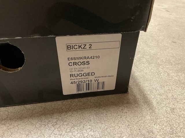 Bata bickz 2 cross s3 paar werkschoenen (45) - afbeelding 2 van  2
