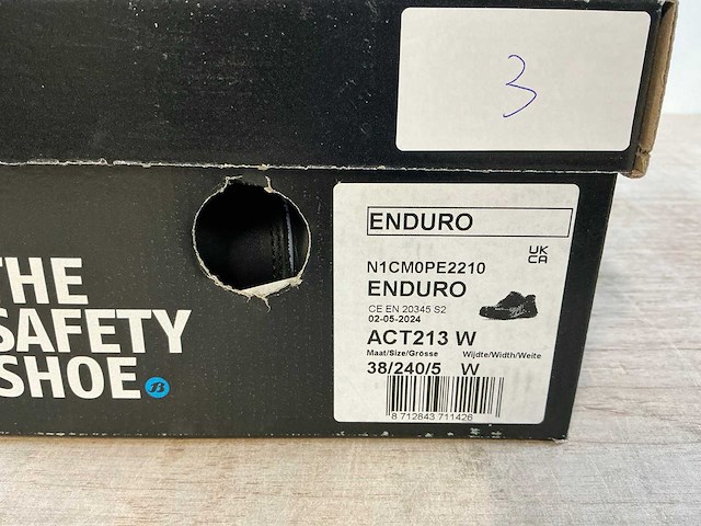 Bata enduro act213 veiligheidsschoenen - maat 38 (3x) - afbeelding 18 van  23
