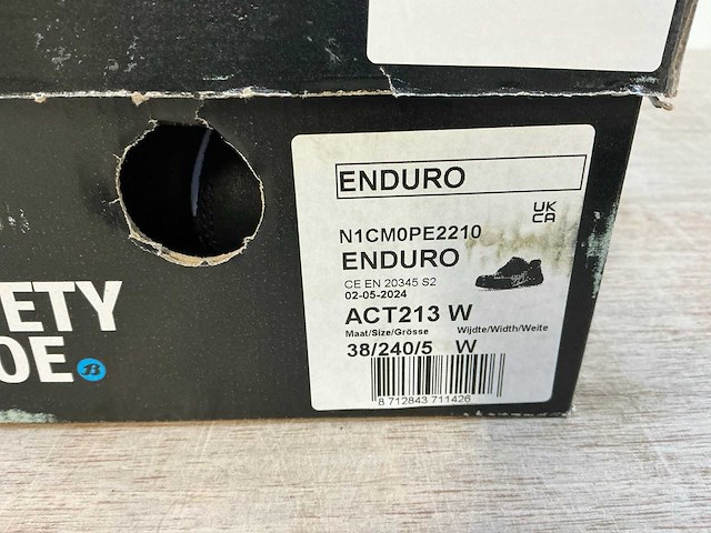 Bata enduro act213 veiligheidsschoenen - maat 38,37 (3x) - afbeelding 18 van  23